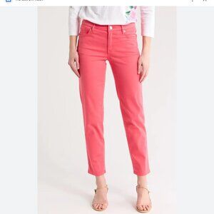 Tommy Bahama Boracay Beach High Rise Ankle pure coral pants size 2